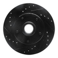 R1 1978-1990 Buick Estate Wagon Front Left Drilled & Slotted Black Brake Rotor