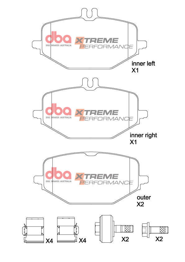 DBA 19-22 Mercedes-Benz G550 Rear XP Performance Brake Pads