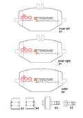 DBA 19-22 Mercedes-Benz G550 Rear XP Performance Brake Pads