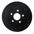 R1 82-82 Buick CENTURY Front Left Drilled & Slotted Black Brake Rotor