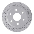 R1 21-25 Ford F-150 Lightning Rear Right Drilled & Slotted Geoperformance Rotor