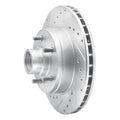 DFC 91-96 Buick Roadmaster Front Left Drilled & Slotted Silver Brake Rotor