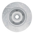 DFC 91-96 Buick Roadmaster Front Left Drilled & Slotted Silver Brake Rotor