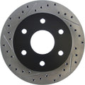 StopTech 92-00 GMC Suburban 1500 4WD (6 lug) Front Right Slotted & Drilled Rotor