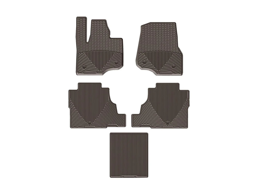 WeatherTech Cocoa Front Rear and Rear All-Weather Floor Mats Fits -20-24 Ford Lincoln W477CO-W478CO-W480CO