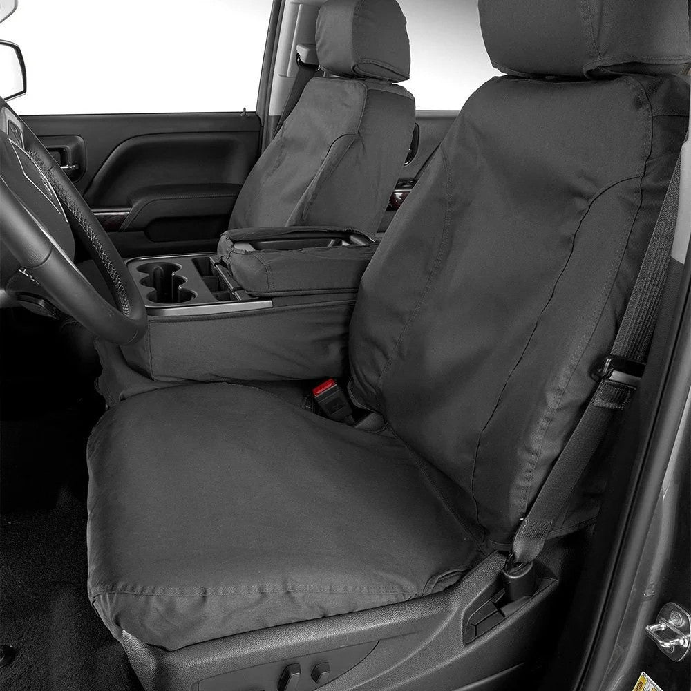CUSTOM SEAT SAVER SECOND ROW POLYCOTTON CHARCOAL