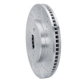R1 Concepts Brake Rotor Drilled and Slotted Silver Fits Lexus LS430