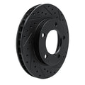 R1 74-80 International SCOUT II Front Right Drilled & Slotted Black Brake Rotor
