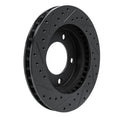 R1 74-80 International SCOUT II Front Right Drilled & Slotted Black Brake Rotor