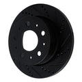 R1 14-21 Ram Promaster 2500 Rear Right Drilled & Slotted Black Brake Rotor