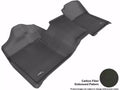 3D MAXpider 2007-2013 Chevrolet/GMC Silverado/Sierra Regular Cab Kagu 1st Row Floormat - Black