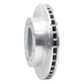 R1 89-93 Dodge W350 Front Right Drilled & Slotted Silver Brake Rotor