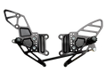 Vortex Racing 07-08 Kawasaki ZX600 Ninja ZX-6R,05-06 ZX600 Ninja ZX-6RR Adjustable Rearsets- Black