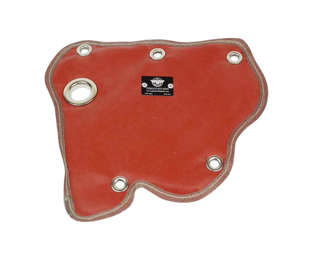 PTP Turbo Blankets Red / Fiberglass Fiat 500T and 500L and Abarth Turbo Blanket