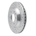 R1 02-05 Buick Rainier Front Right Drilled & Slotted Silver Brake Rotor