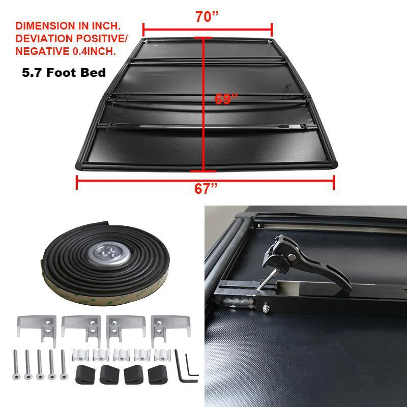 5.7 FEET BED TRIFOLD TONNEAU COVER