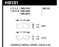 Hawk 79-84 Chevrolet C20/C30/G30/K20 Black Race Front Brake Pads