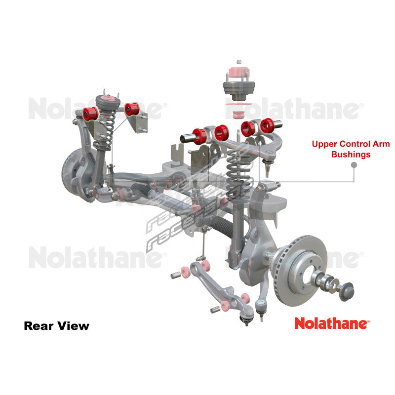 Control arm - upper bushing 4 Shell Bushings 4 Tubes 8 Bolts 14 Washers 4 Nuts Install Guide Grease