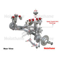 Control arm - upper bushing 4 Shell Bushings 4 Tubes 8 Bolts 14 Washers 4 Nuts Install Guide Grease