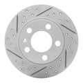 R1 98-24 Audi Tt Rear Left Drilled & Slotted Geoperformance Rotor
