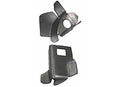LH ROCKER END CAP/FENDER MOUNT BRKT 2PC SET CHEVROLET 57 (STEEL GAUGE 18)