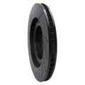 R1 13-20 Lexus Gs Turbo Right Front Drilled & Slotted Black Brake Rotor
