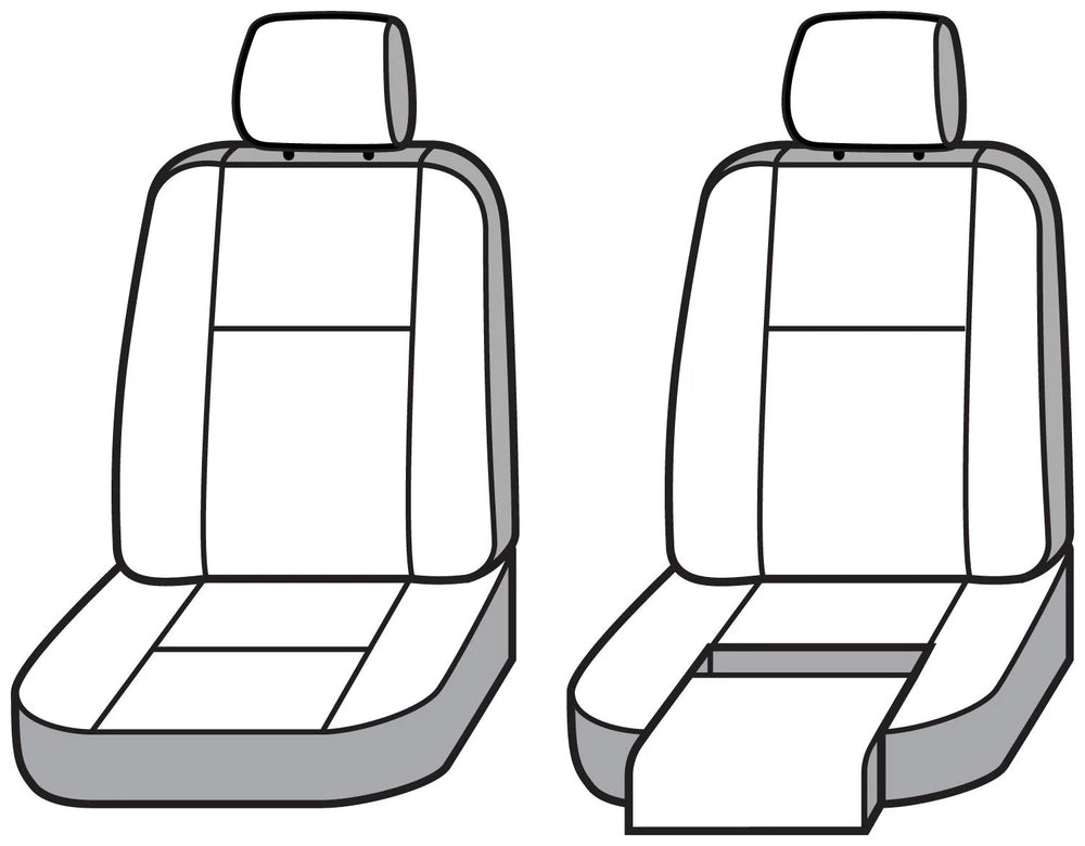20C LINCOLN AVIATOR POLYCOTTON SEATSAVER CUSTOM FRONT ROW SEAT COVERS TAN