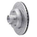 DFC 78-90 Buick LeSabre Front Left Drilled & Slotted Silver Brake Rotor