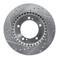 DFC 99-08 Chevrolet Tracker Front Right Drilled & Slotted Silver Brake Rotor