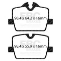 EBC 2019+ BMW Z4 G29 2.0T Greenstuff Rear Brake Pads