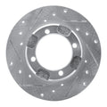 R1 91-92 Dodge COLT Front Left Drilled & Slotted Silver Brake Rotor