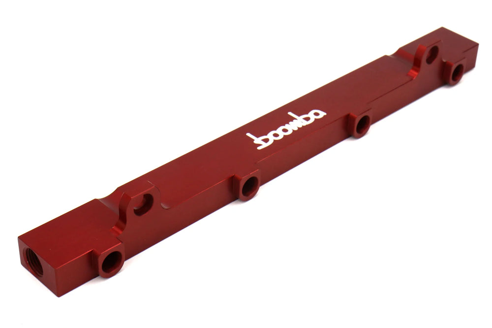 Boomba Racing Super Performance Fuel Rail Red Mitsubishi Evo 8/9 2003-2006