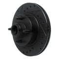 R1 78-93 Ford Fairmont Front Left Drilled & Slotted Black Brake Rotor