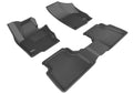 3D MAXpider 2009-2019 Volkswagen Tiguan/Tiguan Limited Kagu 1st & 2nd Row Floormats - Black