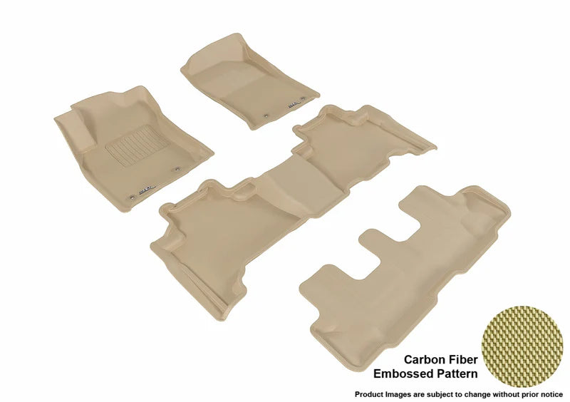 3D KAGU FLOOR MAT 3 ROW SET TAN