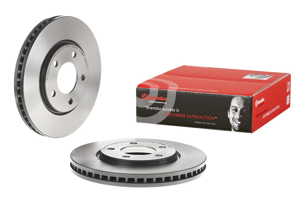 Brembo 01-07 Town & Country/01-03 Voyager Front Premium UV Coated OE Equivalent Rotor