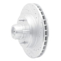 R1 Concepts Brake Rotor Drilled and Slotted Silver Fits Chevrolet G20