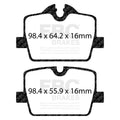 EBC Racing 2019+ BMW Z4 G29 2.0T (30) RP-X Race Rear Brake Pads