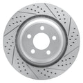 DFC 05-23 Chrysler 300 Rear Right Drilled & Slotted Geoperformance Rotor