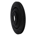 R1 04-18 Audi A8 Rear Right Drilled & Slotted Black Brake Rotor
