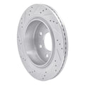 R1 12-14 Ford F-150 RWD Rear Right Drilled & Slotted Silver Brake Rotor