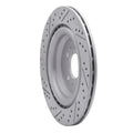 R1 17-25 Tesla Model Y Rear Right Drilled & Slotted Geoperformance Rotor