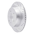 DFC 02-06 Infiniti Q45 Rear Right Drilled & Slotted Silver Brake Rotor