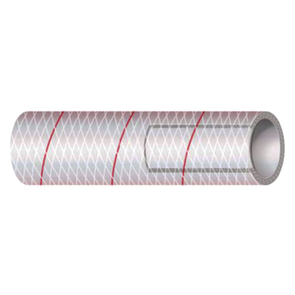 ALL CLEAR PVC TUBING POLYESTER REINFORCED (REDTRACER) 1/2IN X 50 FT