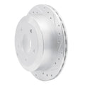 R1 05-06 Pontiac GTO Rear Right Drilled & Slotted Silver Brake Rotor