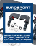 do88 09-11 Ford Focus RS 2.5L (MKII) Air Filter Box Hoses - Black