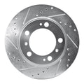 DFC 97-04 Porsche Boxster Rear Left Drilled & Slotted Silver Brake Rotor