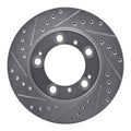 DFC 97-04 Porsche Boxster Rear Left Drilled & Slotted Silver Brake Rotor