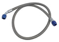 Fragola -6AN Hose Assembly Straight x 45 Degree Alum Nut 36in