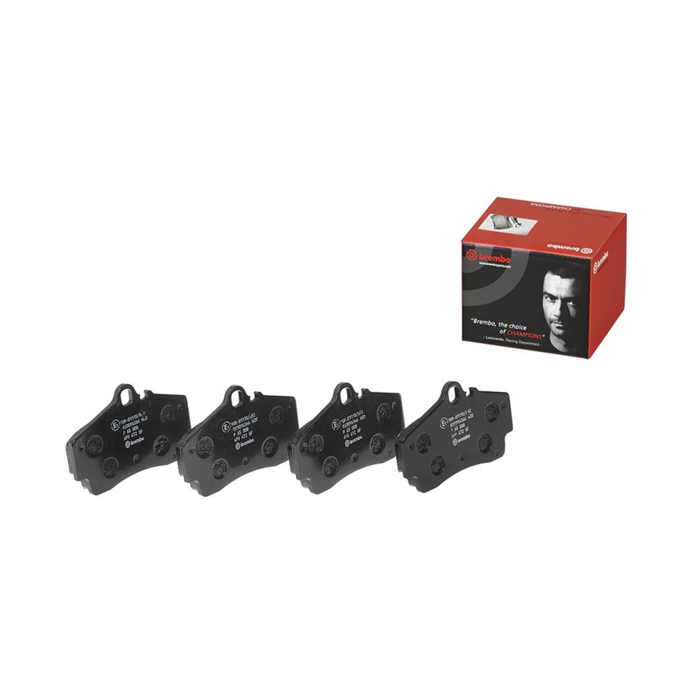 Brembo 99-08 Porsche 911/10-12 Boxster/10-12 Cayman Rear Premium Low-Met OE Equivalent Pad